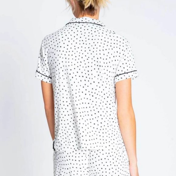 SOLD P.J. Salvage Polka Dot Modal Knit Pajamas - Picture 10 of 13